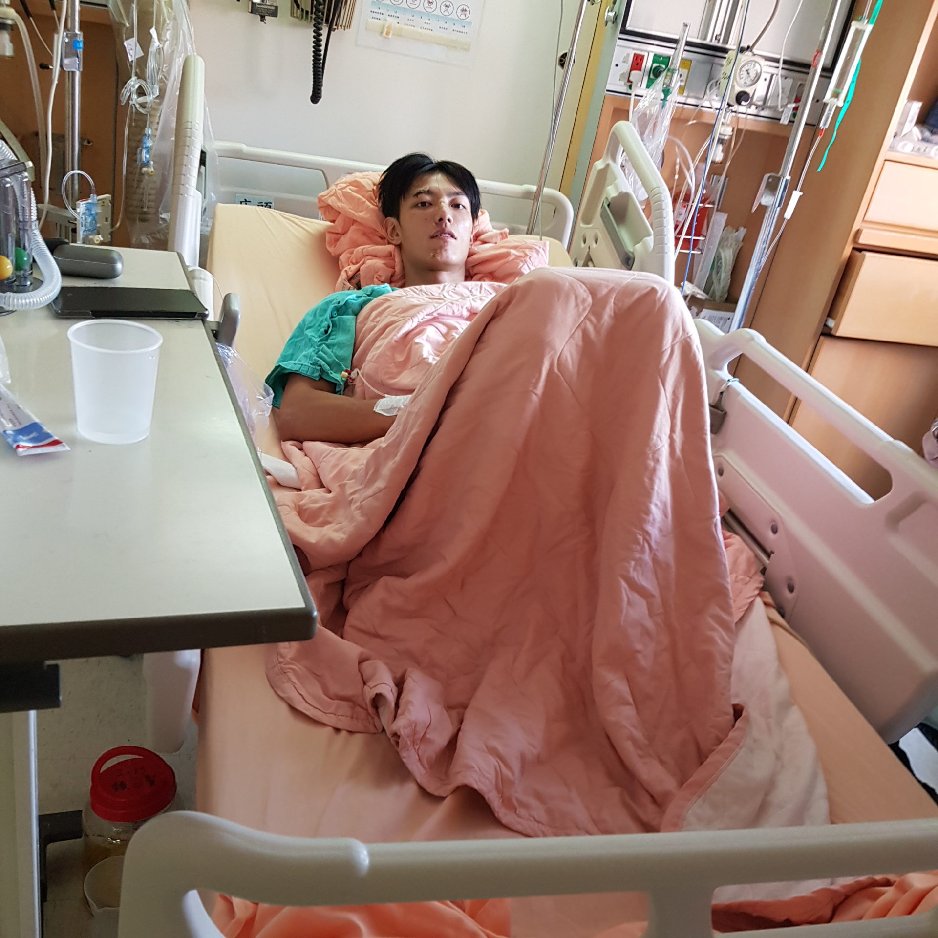 賴東賢2019年車禍住院，瘦了近8公斤