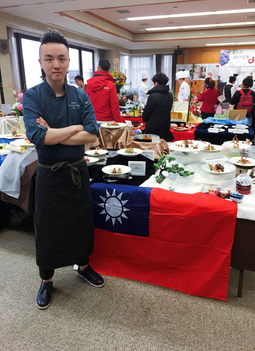 武俊傑於2017年參加日本國際料理大賽，獲金牌肯定。（武俊傑提供）