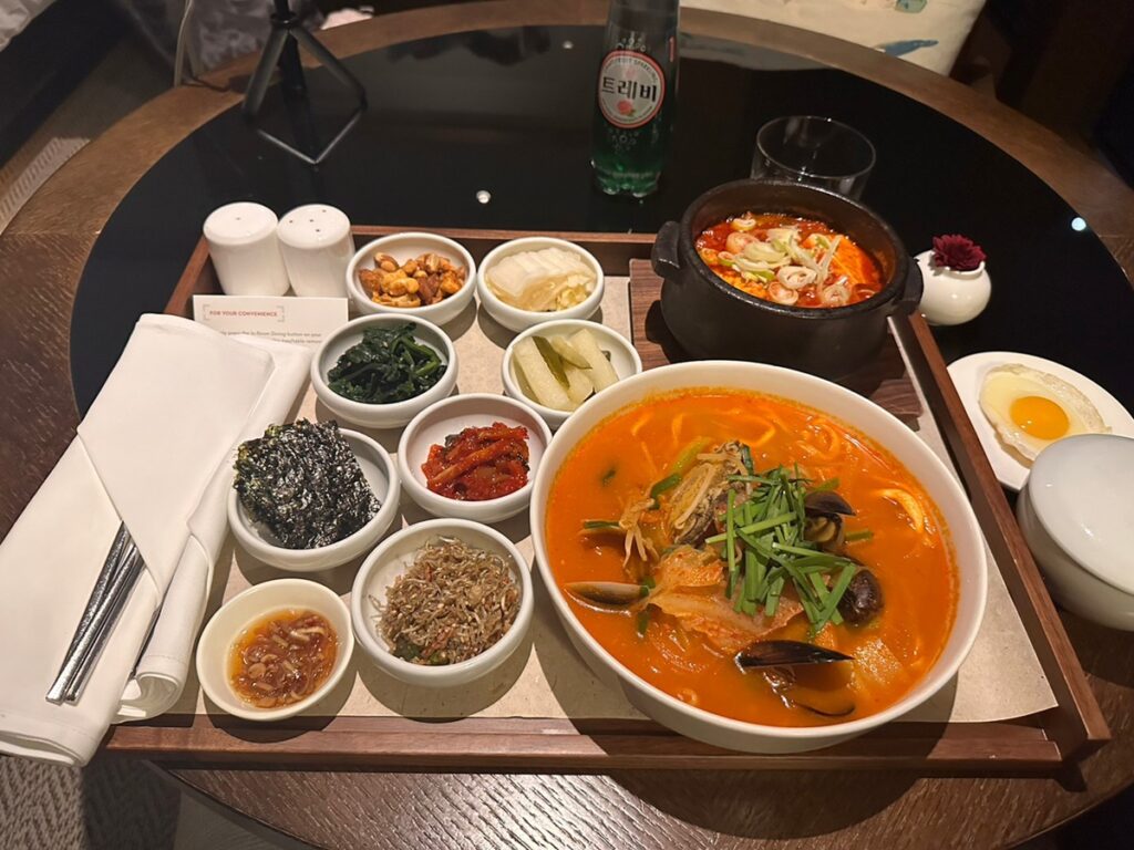 韓國-飯店-客房服務-餐點