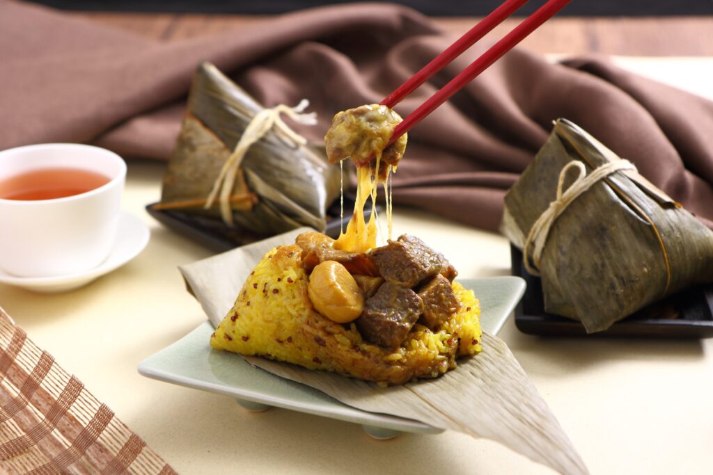 台北老爺酒店結合傳統與創新以「珍饌金粽」為題，推出3款端午禮盒。（老爺酒店集團提供）