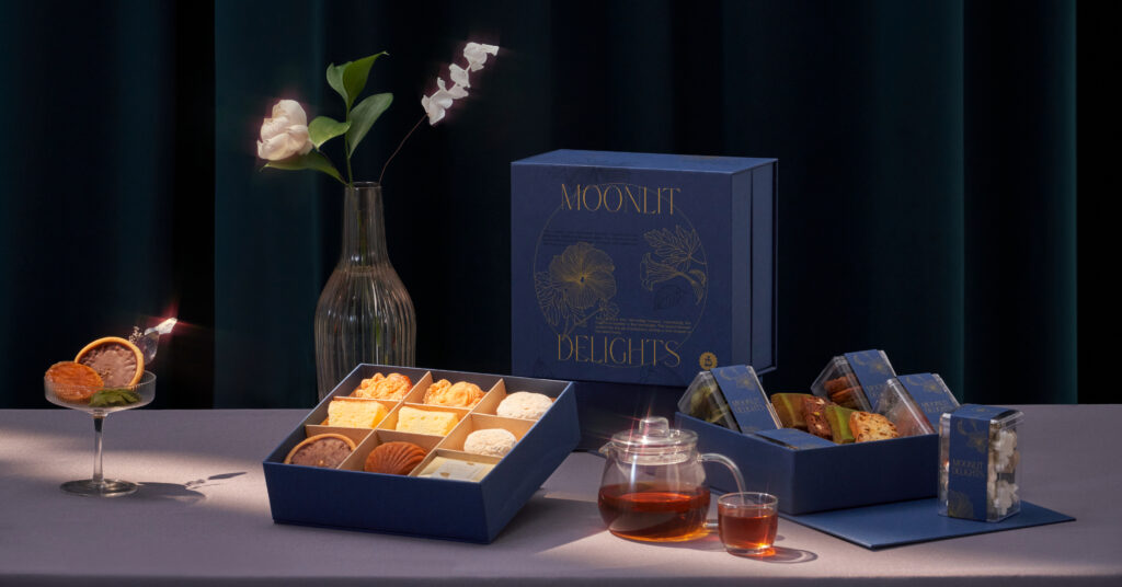 深夜裡的法國手工甜點推出的【沐月新花】禮盒