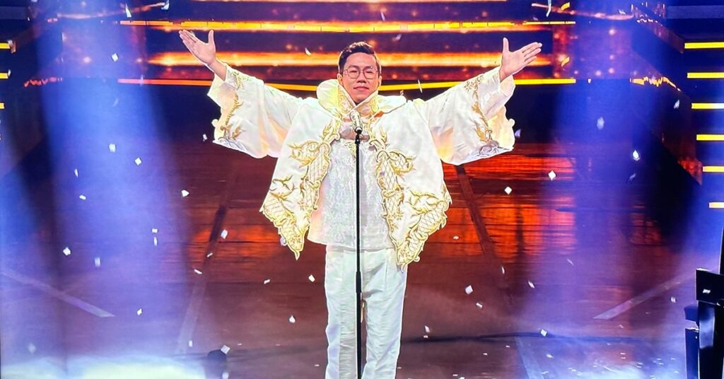 朱育陞登上南韓綜藝節目《看見你的聲音》拿下冠軍，成為台灣之光。（朱育陞提供）