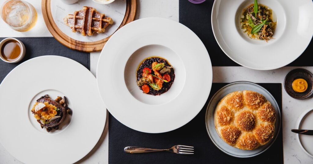 現代法式餐廳「Seasons by olivier e.」於台北W飯店盛大開幕，將台灣特色原料融入傳統法餐基底，呈現創新卻不失經典的獨特美饌。（台北W飯店提供）